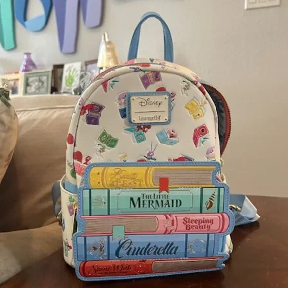 Loungefly Disney Princess Books Classics Mini Backpack - Picture 1 of 7
